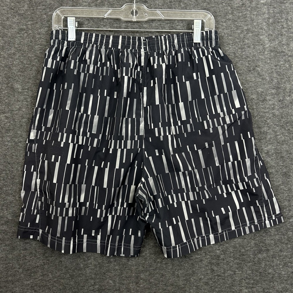 Under Armour Shorts Mens Large Geometric Gray Heatgear Gym Workout Lined 7" READ - Picture 9 of 16